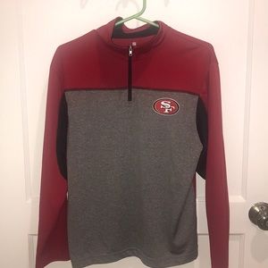 SF 49ners Half ZIP